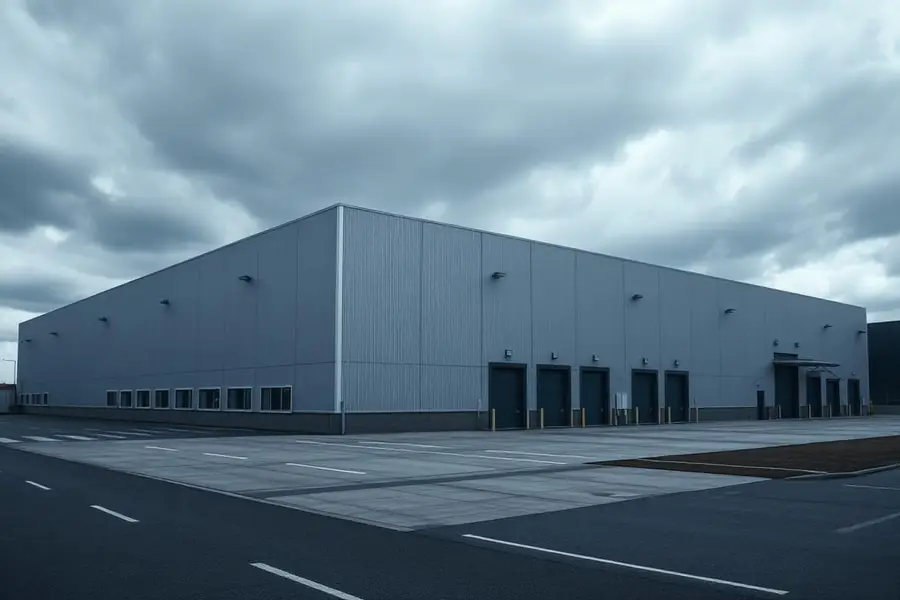 Nave industrial logística moderna en España